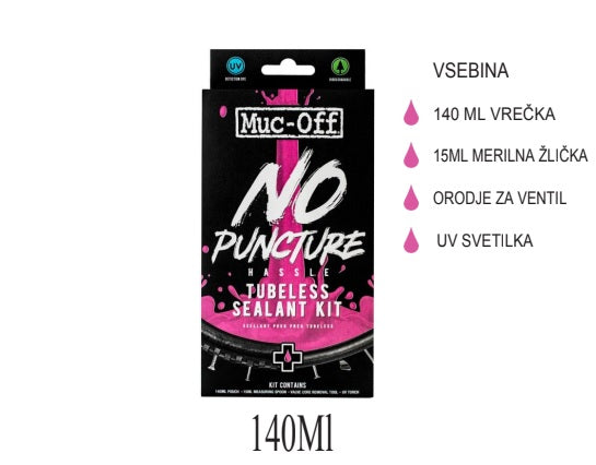 Muc-Off No Puncture tubeless set 140ml